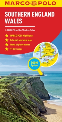 Southern England and Wales Marco Polo Map (Marco Polo Maps) Cover Image