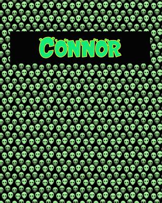 120 Page Handwriting Practice Book with Green Alien Cover Connor: Primary Grades Handwriting Book Cover Image