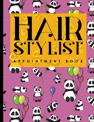 Hair Stylist Appointment Book: 4 Columns Appointment Pad, Cute Appointment Books, Undated Appointment Book, Cute Panda Cover