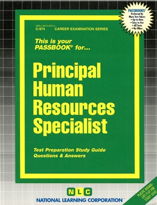 Principal Human Resources Specialist (Career Examination Series #974) By National Learning Corporation Cover Image