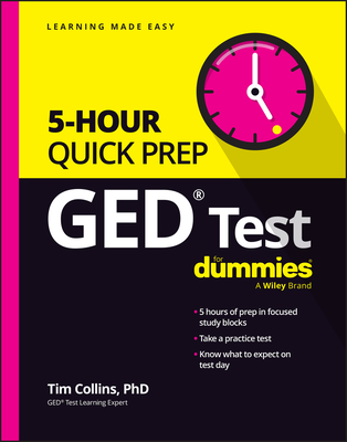 GED Test 5-Hour Quick Prep for Dummies Cover Image
