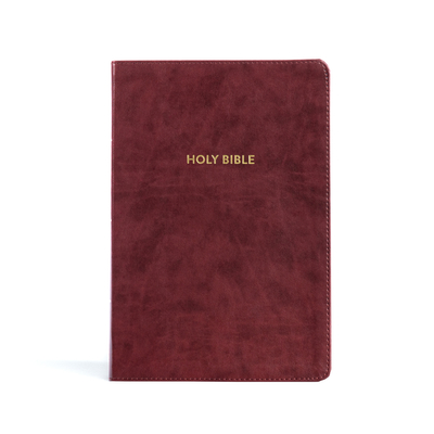 KJV Rainbow Study Bible, Burgundy LeatherTouch, Indexed Cover Image