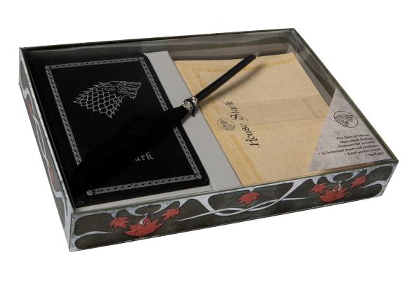 Game of Thrones: House Stark: Desktop Stationery Set (With Pen) By Insight Editions Cover Image
