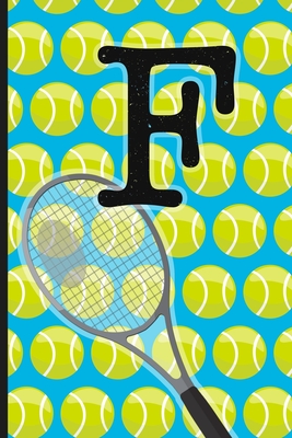 F: Tennis Monogram Initial Notebook for boys Letter F - 6