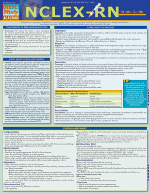 Nclex-RN Study Guide: A Quickstudy Laminated Reference Guide By Julie Henry, Henry Cover Image