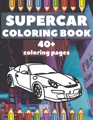 Race car coloring books for kids ages 4-8: luxury cars coloring book for  kids and adults (Paperback)