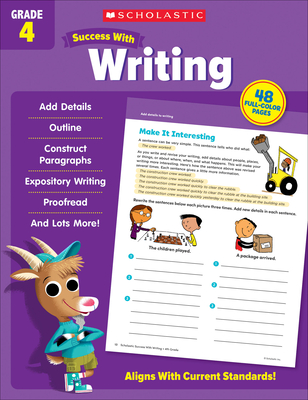 Scholastic Success with Writing Grade 4 Workbook Cover Image