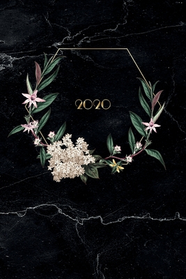 Terminplaner 2020: Boho Marble - Kalender, Monatsplaner und Wochenplaner für das Jahr 2020 im floralen Marmor Design - ca. DIN A5 (6x9'') Cover Image