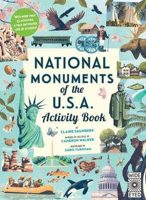 National Monuments of the USA Activity Book: With More Than 25 Activities, A Fold-out Poster, and 30 Stickers! (Americana) Cover Image