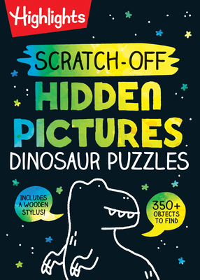 Scratch-Off Hidden Pictures Dinosaur Puzzles (Highlights Scratch-Off Activity Books) Cover Image
