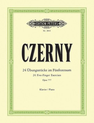 24 Five-Finger Exercises Op. 777 for Piano (Edition Peters) Cover Image