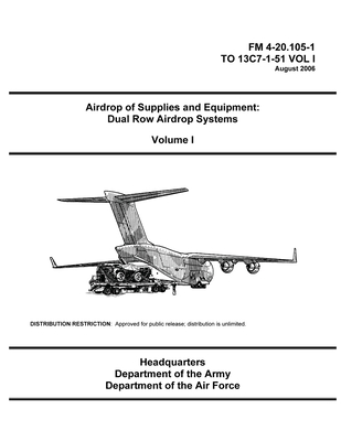 FM 4-20.105-1 Airdrop of Supplies and Equipment: Dual Row Airdrop Systems Volume I Cover Image