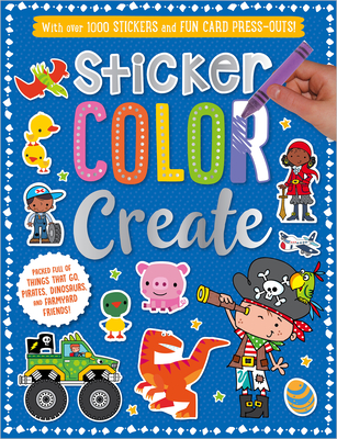 Sticker Color Create (Blue) (Paperback)  Nantucket Book Partners:  Bookworks & Mitchell's Book Corner