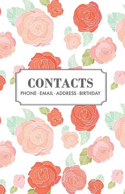 Contacts: Floral Address Book with Alphabetical Tabs By Mpp Notebooks Cover Image