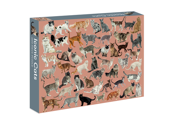 Iconic Cats: 1,000-Piece Jigsaw Puzzle By Marta Zafra (Illustrator) Cover Image