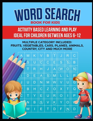 Word Search Book: Word search book for kids ( Animal, country, fruits,  Shapes and many more categories) (Large Print / Paperback) | Hooked