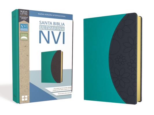 Santa Biblia Nvi, Ultrafina, Aqua/Gris By Nueva Versión Internacional Cover Image