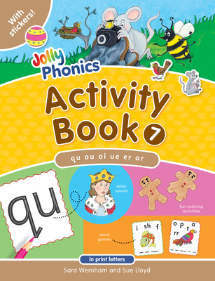 Jolly Phonics Activity Book 7: In Print Letters (American English Edition) Cover Image