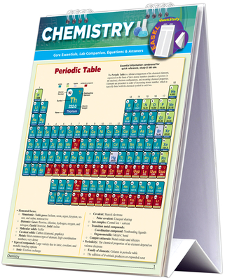 Chemistry Easel Book: A Quickstudy Reference Tool - Core Essentials, Periodic Table, Lab Companion, Equations & Answers Cover Image