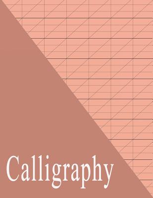 Beginners Calligraphy Workbook: Slanted Practice Grid Paper - Rose Gold By Red Dot Cover Image