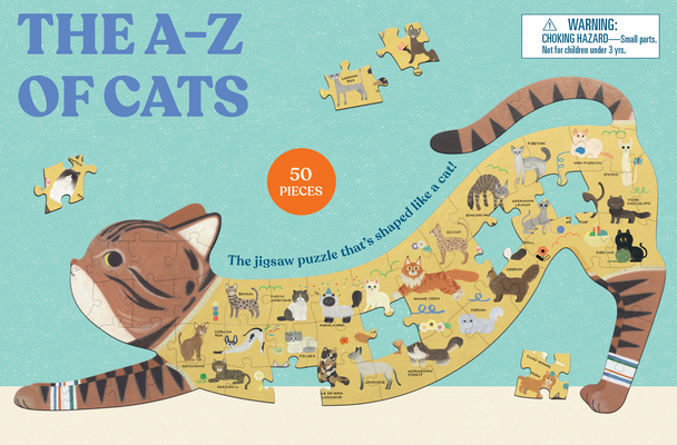 The A to Z of Cats: A Cat-Shaped Jigsaw Puzzle By Laurence King, Seungyoun Kim (Illustrator) Cover Image
