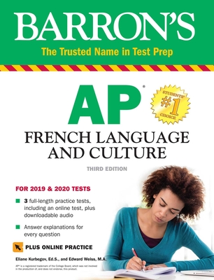 AP French Language and Culture with Online Practice Tests & Audio (Barron's AP) Cover Image
