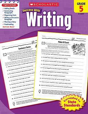 Scholastic Success With Writing: Grade 5 Workbook cover