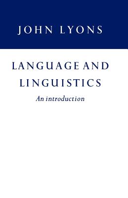 Cover for Language and Linguistics