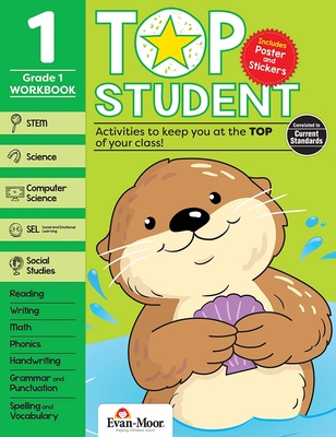 Top Student, Grade 1 Workbook By Evan-Moor Corporation Cover Image