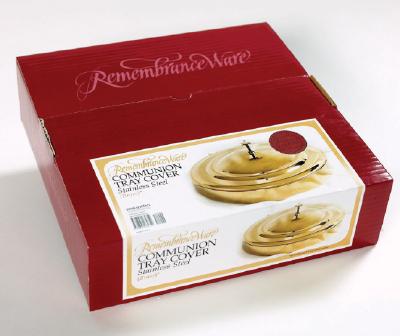 RemembranceWare: Communion Tray Cover - Brass Finish: Stainless Steel / Elegant Cross Topper / Protects Juice Until Time to Serve / Fits Stacking Tray and Disk By Broadman Church Supplies Staff (Contributions by) Cover Image