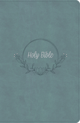 KJV Large Print Personal Size Reference Bible, Earthen Teal SuedeSoft LeatherTouch Cover Image