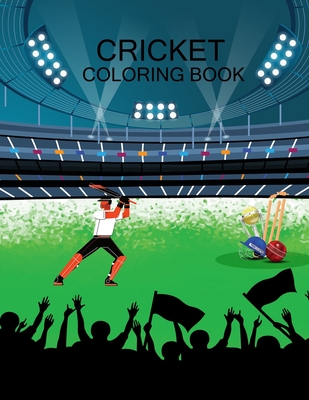 Cricket Coloring Book: Cricket Adult Coloring Book Cover Image