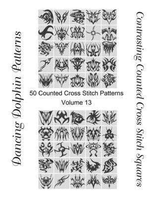 Contrasting Counted Cross Stitch Squares: 50 Counted Cross Stitch Patterns (Volume #13) Cover Image