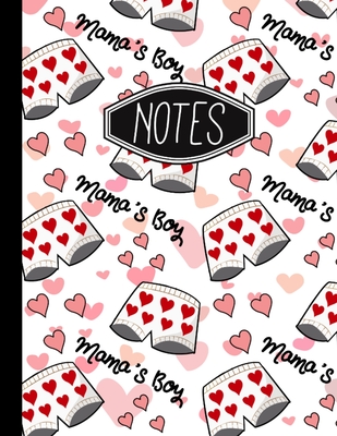 Notes: Mama's Boy Heart Boxer Shorts Funny Valentine's Day Notebook Wide Ruled 110 Pages By Crazyfoo Media Cover Image