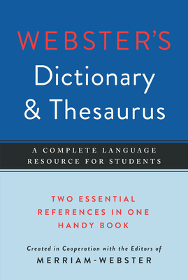 Webster's Dictionary & Thesaurus Cover Image