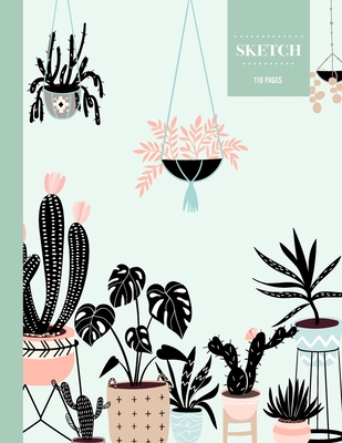 Sketch 110 Pages: Cactus Sketchbook for Kids, Teen and College Students - Succulent Llama Pattern By Sketch Notebook Hinterland Cover Image