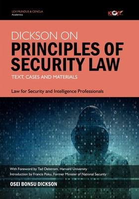 Dickson on Principles of Security Law: Text, Cases and Materials Cover Image