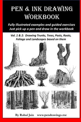 Pen and Ink Drawing Workbook vol 1-2: Pen and Ink Drawing workbooks for absolute beginners Cover Image
