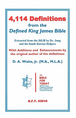4,114 Definitions from the Defined King James Bible Cover Image