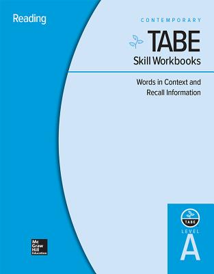 Tabe Skill Workbooks Level A: Words in Context and Recall Information - 10 Pack Cover Image