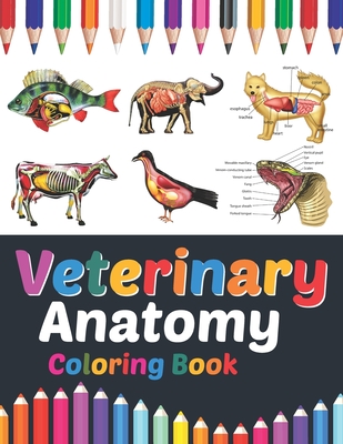 Veterinary Anatomy Coloring Book: Veterinary Anatomy Student's Self-test Coloring Book for Anatomy Students Perfect Gift for Medical School Students, Cover Image