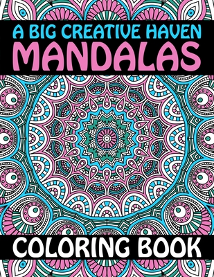 Easy Mandalas Adults Coloring Book: Large Print Mandala Coloring Sheets,  Stress Relief Coloring Pages For Seniors, Beginners, and Adults (Paperback)