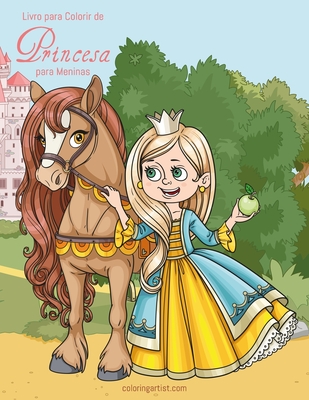 Livro para Colorir de Princesa para Meninas Cover Image