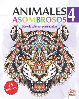 Animales con mandalas. Libro de colorear para adultos.