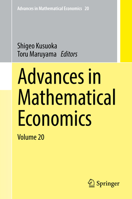 Advances in Mathematical Economics Volume 20 Cover Image