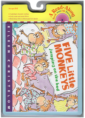 Five Little Monkeys Jumping on the Bed Book & Cd (A Five Little Monkeys Story) Cover Image