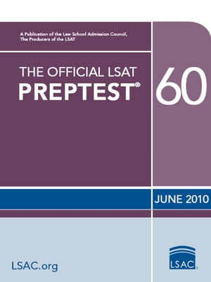 The Official LSAT Preptest 60: (june 2010 Lsat) By Law School Admission Council Cover Image