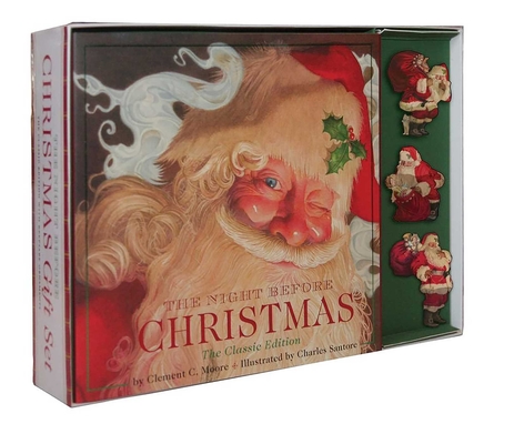 The Ultimate Night Before Christmas Ornament Gift Set: Featuring the Hardcover Edition With 3 Ceramic Santa Ornaments Cover Image