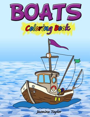 Boats Coloring Book Cover Image
