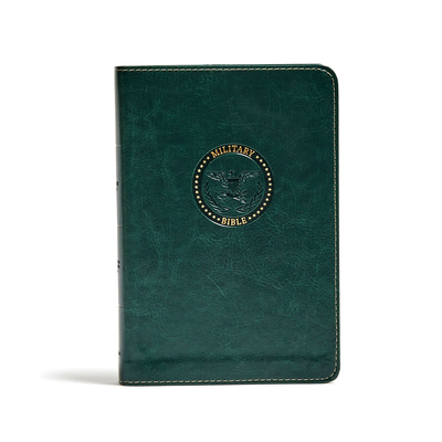 Cover for CSB Military Bible, Green LeatherTouch